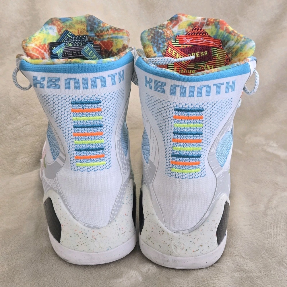 Nike Kobe 9 Elite What The Kobe WTK Flyknit Multicolor High Top Basketball Shoes - Picture 8 of 16